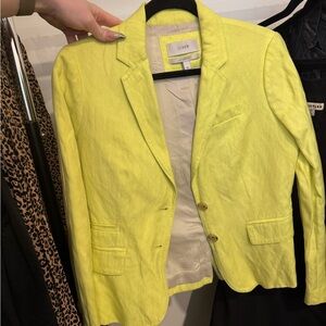 J. Crew Bright Yellow Schoolboy Blazer